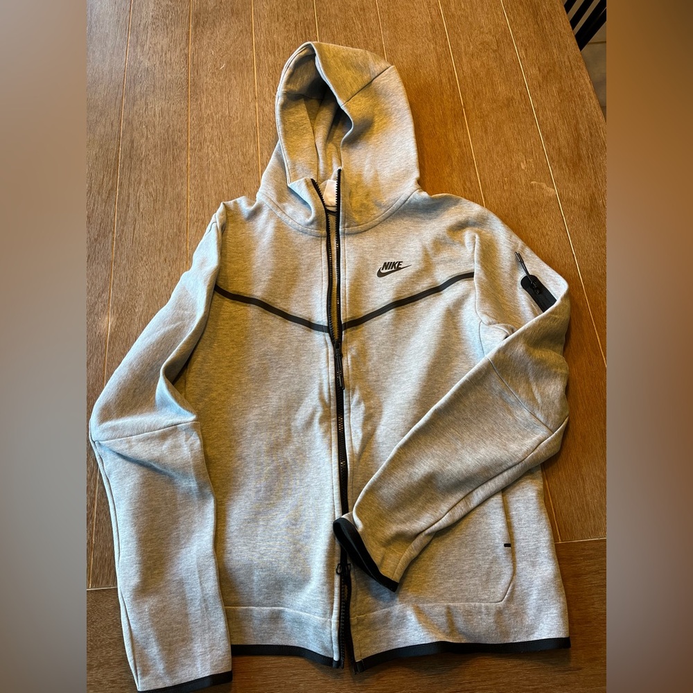 Nike Tech Gray Full-Zip Hoodie